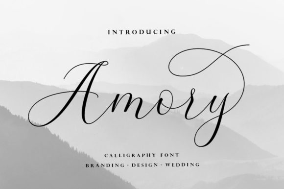 Amory: A Romantic Font for Business Branding