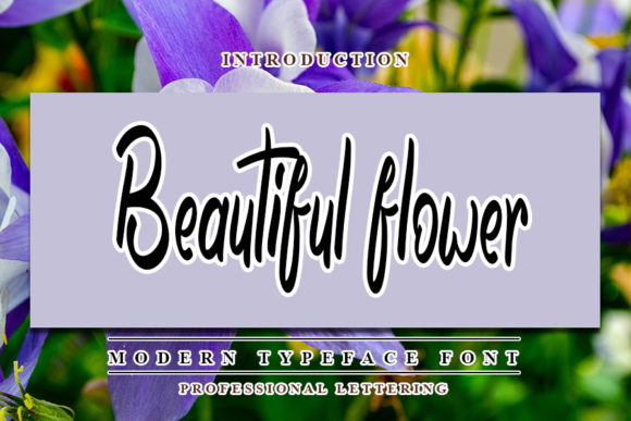 Beautiful Flower Font for Professional Branding