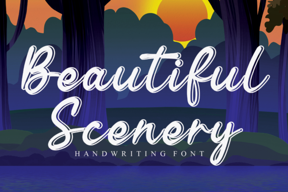 Beautiful Scenery Typeface: Testing a Handwritten Font in a Real Website Layout