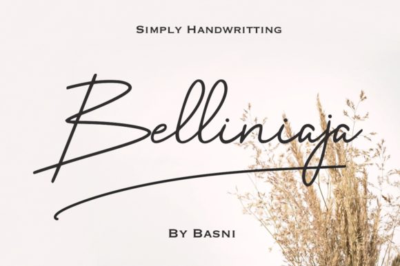 Belliniaja Font: Elegant Script for Business