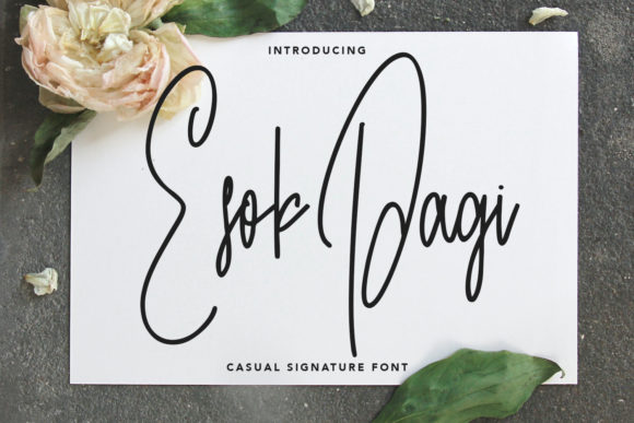Esok Pagi Font for Handmade Creations