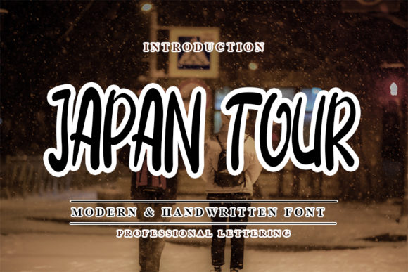 Japan Tour Font for Creative Projects