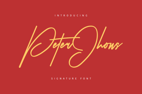 Peter Jhons: A Stylish Script Font for Web Design