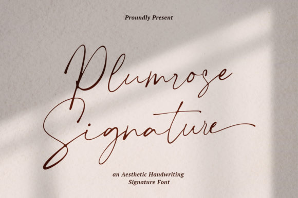 Plumrose Signature Font Review