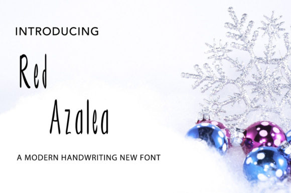 Red Azalea: A Handwritten Font for Creative Projects