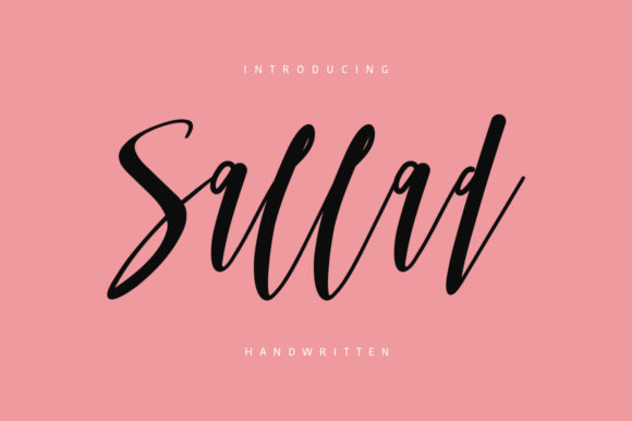 Sallad Font: Handwritten Elegance for Crafters