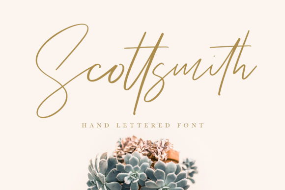 Scottsmith: A Stylish Script Font