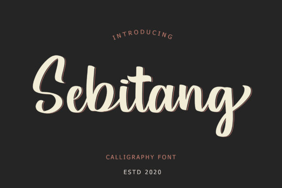 Sebitang: A Graceful Script Font