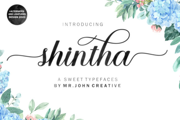 Shintha: A Delicate Script for Elegant Design