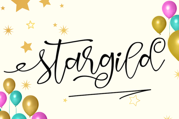 Stargild: A Flowing Script Font